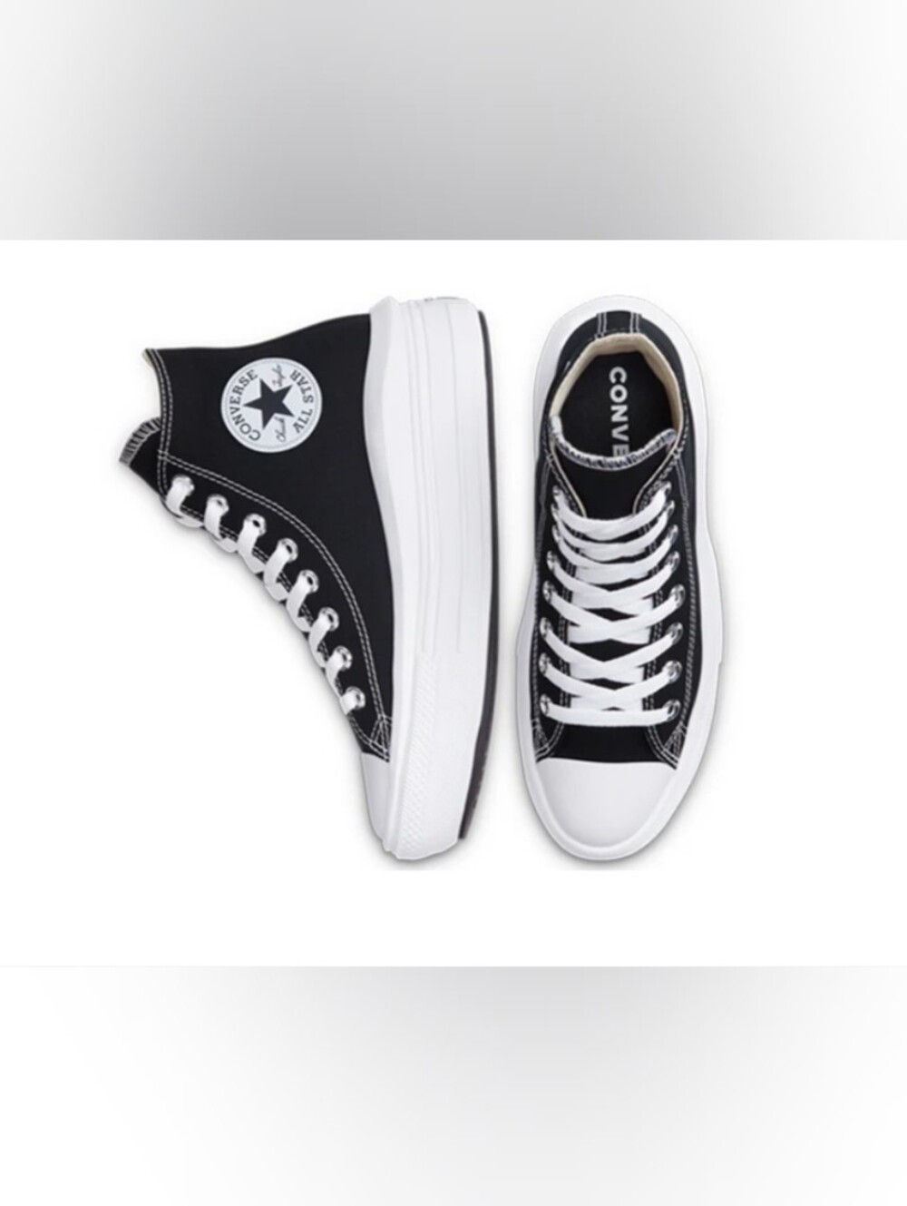 NIB Converse Chuck Taylor All Star Move Platform High Top Black Sneaker 7M/9W